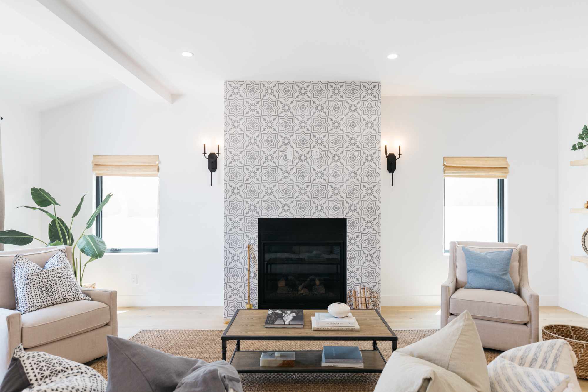 How to Create a Bold Fireplace with Tile Fire Surrounds