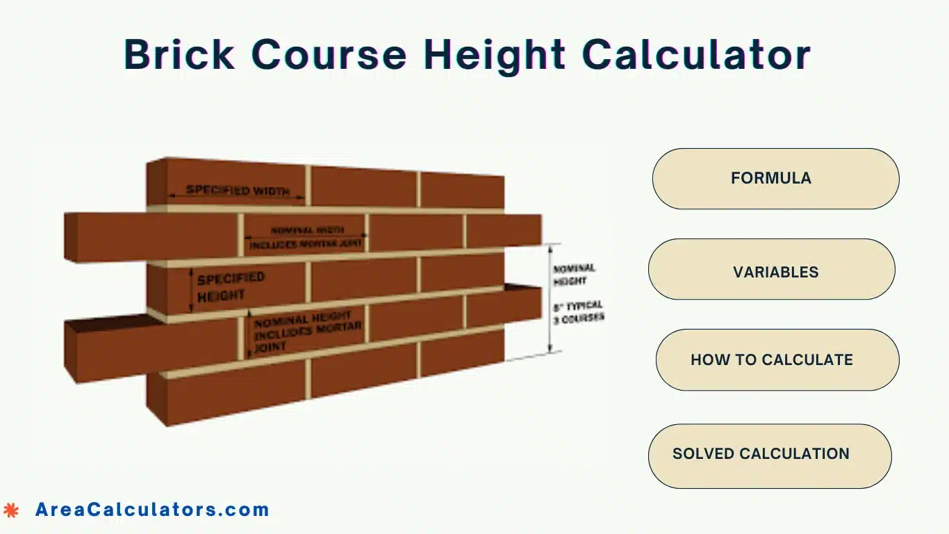 Calculate Brick Course Height: A Simple Tool for Bricklaying Projects