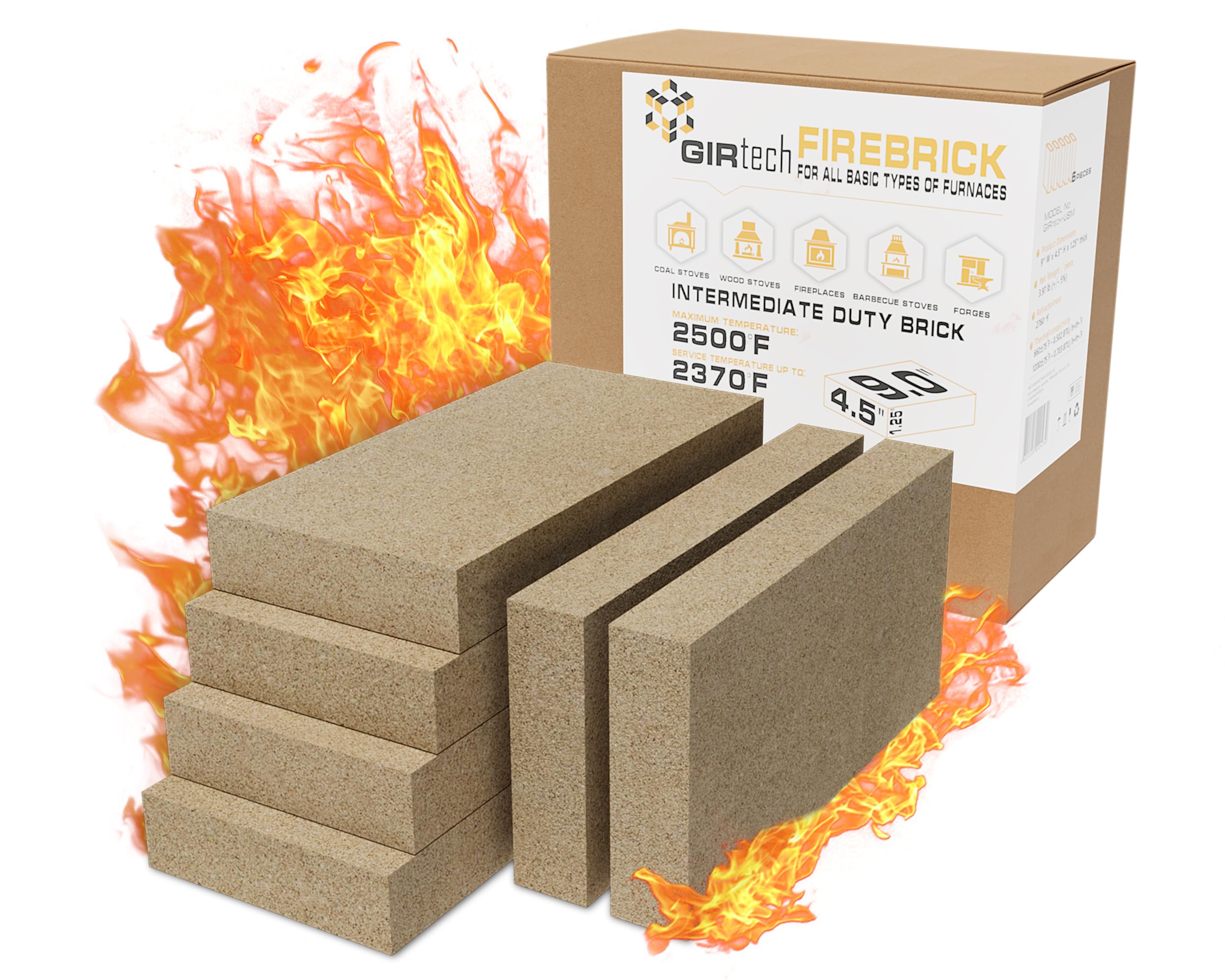 Premium Fire Bricks for Sale - Heat-Resistant Bricks for Fireplaces, BBQs, and Wood Stoves