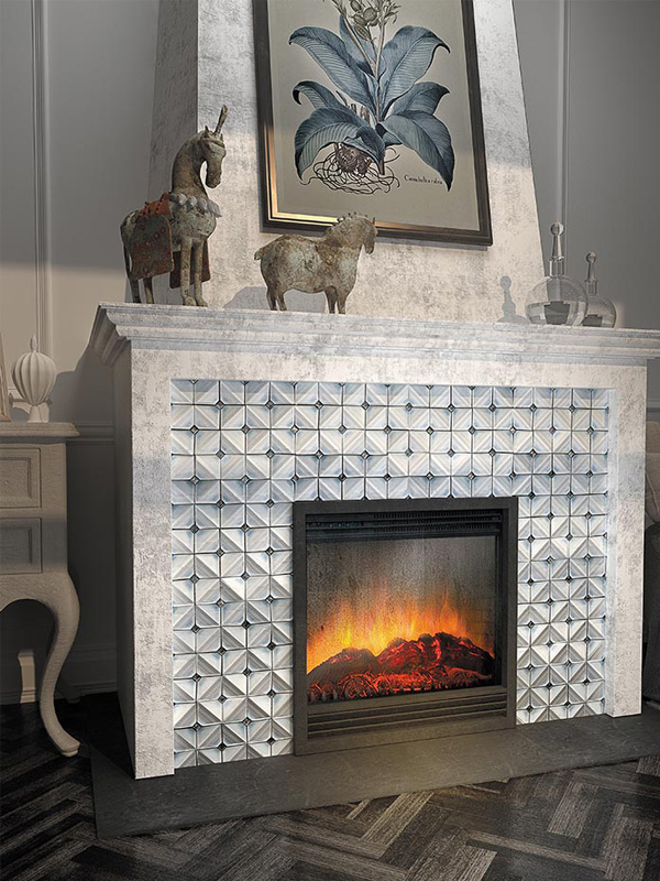 How to Create a Bold Fireplace with Tile Fire Surrounds