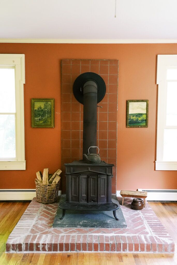 How to choose the right materials to brick around wood stove.