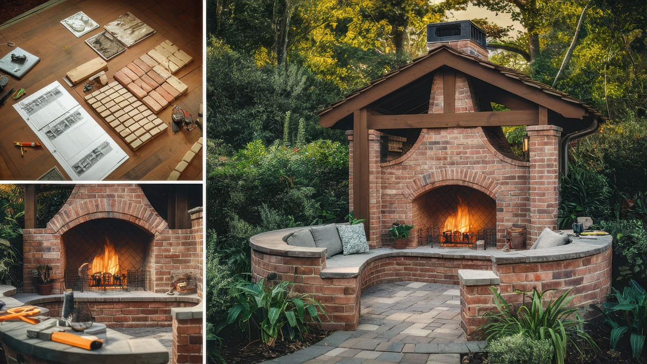 how to make an outdoor brick fireplace Learn tips from the pros