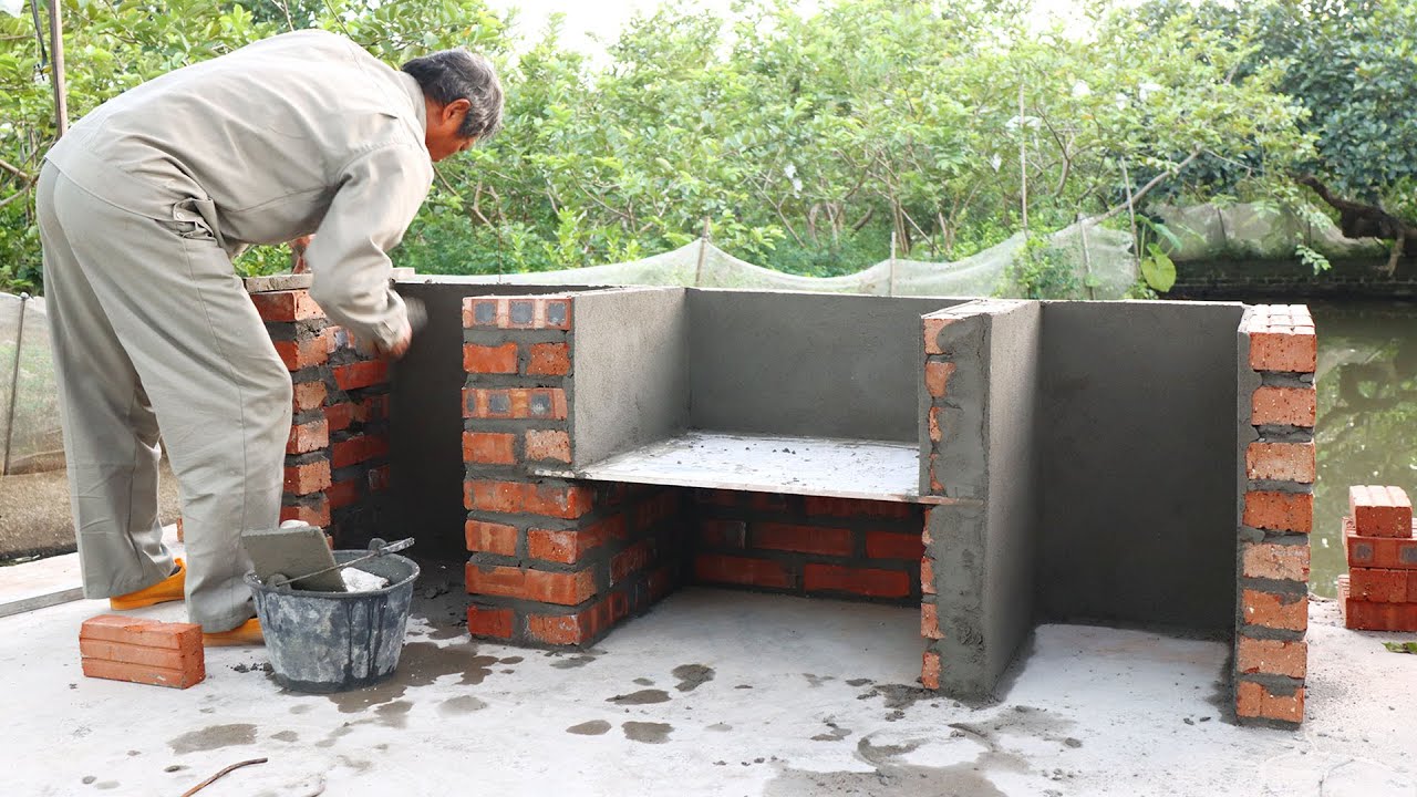 homemade brick barbecue grill: Easy Weekend Project and Transform Your Outdoor Space and Elevate Your Grilling Game