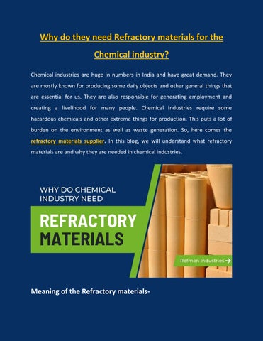 Refractory Material Meaning: What It Is and Why It Matters