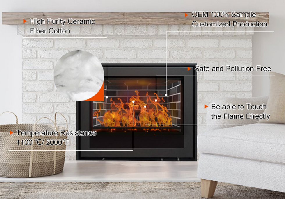 Customizable Refractory Firebrick Panels for Unique Fireplaces