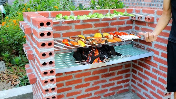 homemade brick barbecue grill: Easy Weekend Project and Transform Your Outdoor Space and Elevate Your Grilling Game