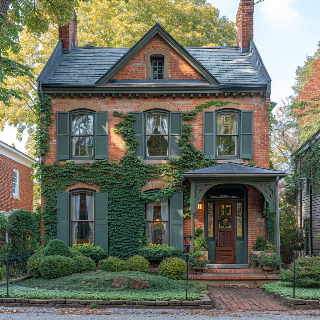 Explore the Charm of a Traditional Brick House Design