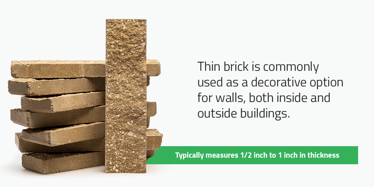 Quick Answer: How Thick Is Thin Brick Veneer?