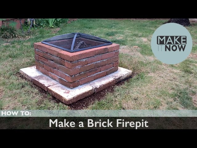 build brick fire pit